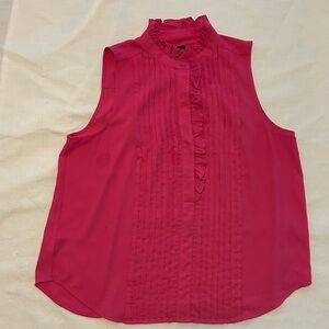 Ann Taylor Fuchsia Sleeveless Blouse